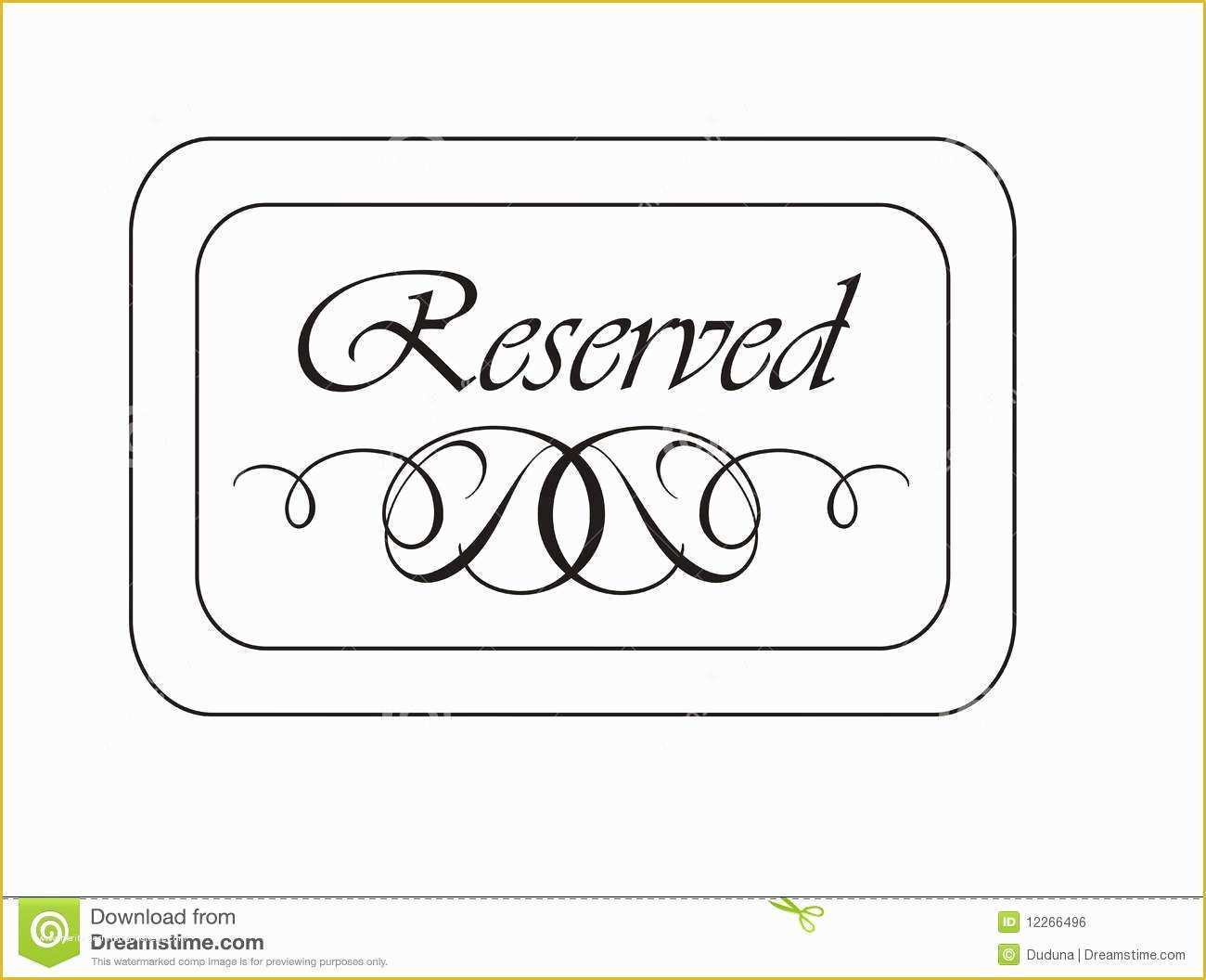 Reserved Parking Sign Template Free Of Sign Clipart Reserved Pencil and In Color Sign Clipart