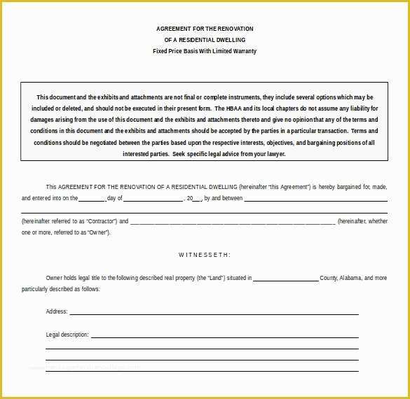 Residential Construction Contract Template Free Of 18 Microsoft Word Contract Templates Free Download