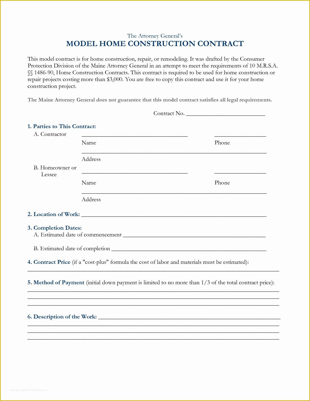 Residential Construction Contract Template Free Of Construction Contract Template