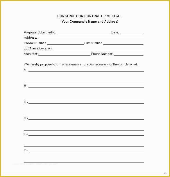 Residential Construction Contract Template Free Of General Contract Template General Contractor Contracts