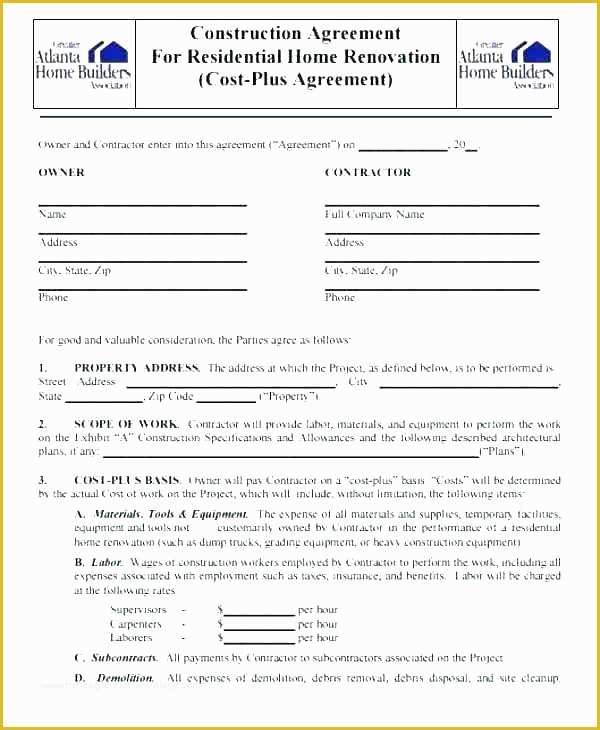 Residential Construction Contract Template Free Of Mercial Graphy License Agreement Template Wedding