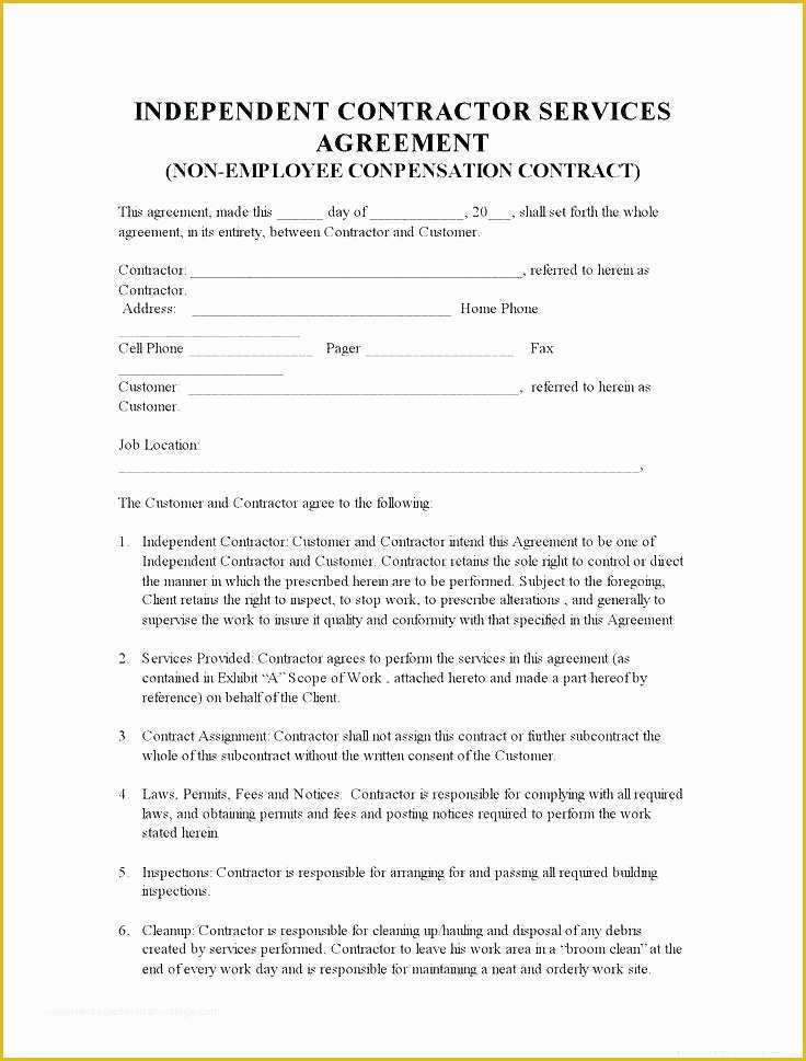 Residential Construction Contract Template Free Of Simple Construction Contract form – Emailers