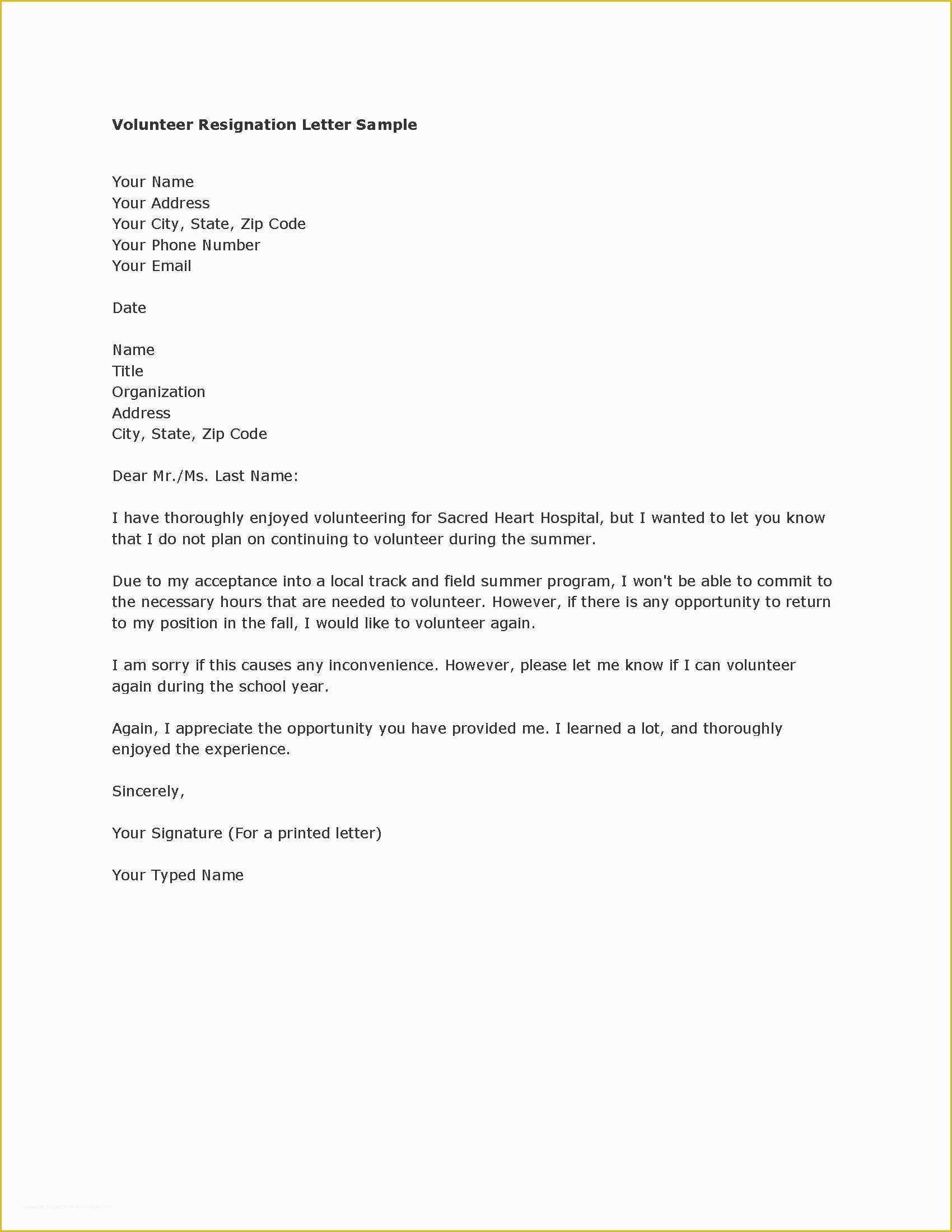 Resignation Letter Free Template Download Of Download Resignation Letters Pdf &amp; Doc