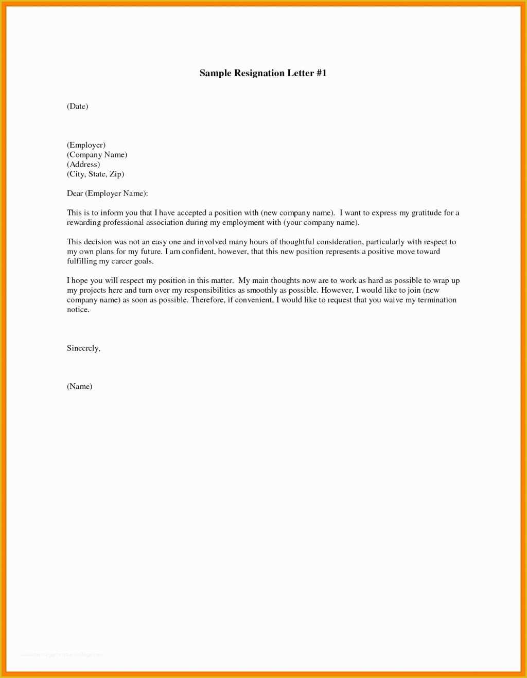 Resignation Letter Free Template Download Of Free Resignation Letter Template Microsoft Word Download