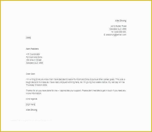 Resignation Letter Free Template Download Of Letter Resignation Templates Word Job Template Work