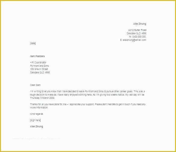 Resignation Letter Free Template Download Of Letter Resignation Templates Word Job Template Work