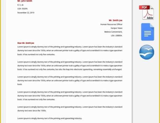 Resignation Letter Free Template Download Of Resignation Letter Template 25 Free Word Pdf Documents