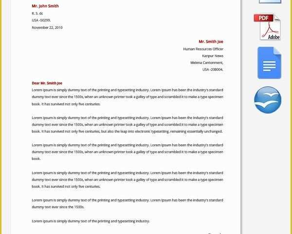 Resignation Letter Free Template Download Of Resignation Letter Template 25 Free Word Pdf Documents