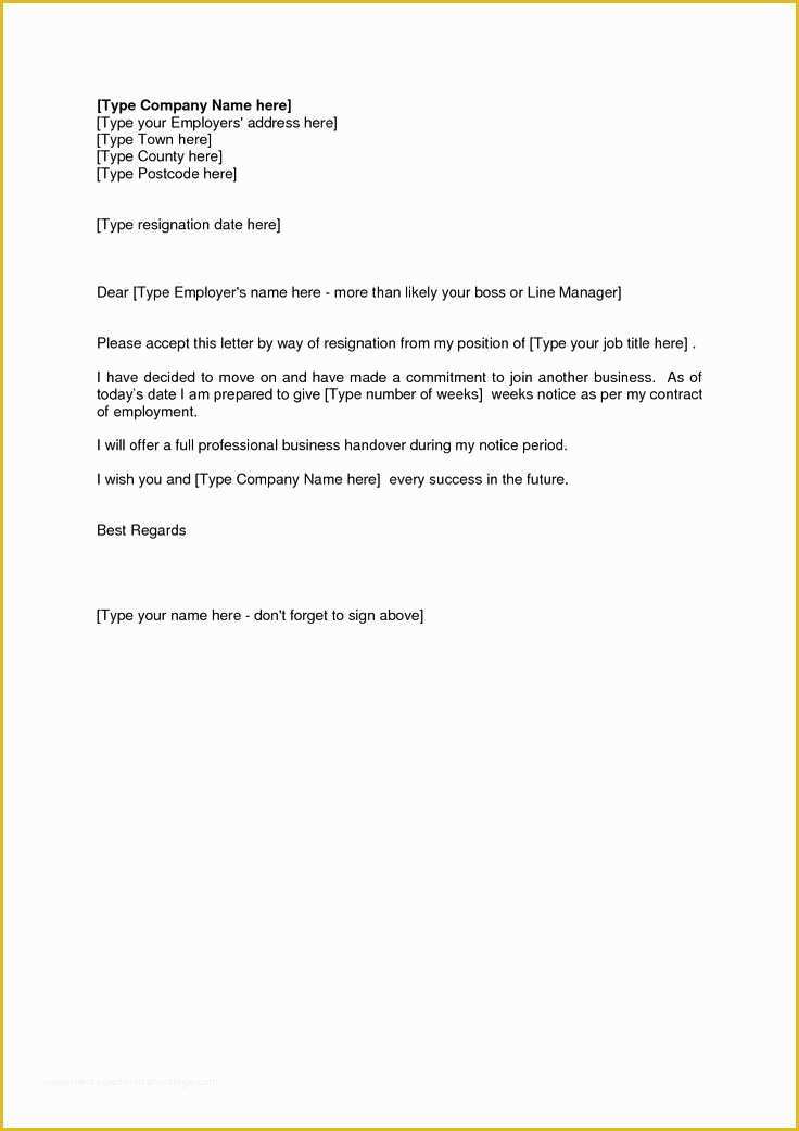 Resignation Letter Template Free Of Best 25 Sample Of Resignation Letter Ideas On Pinterest