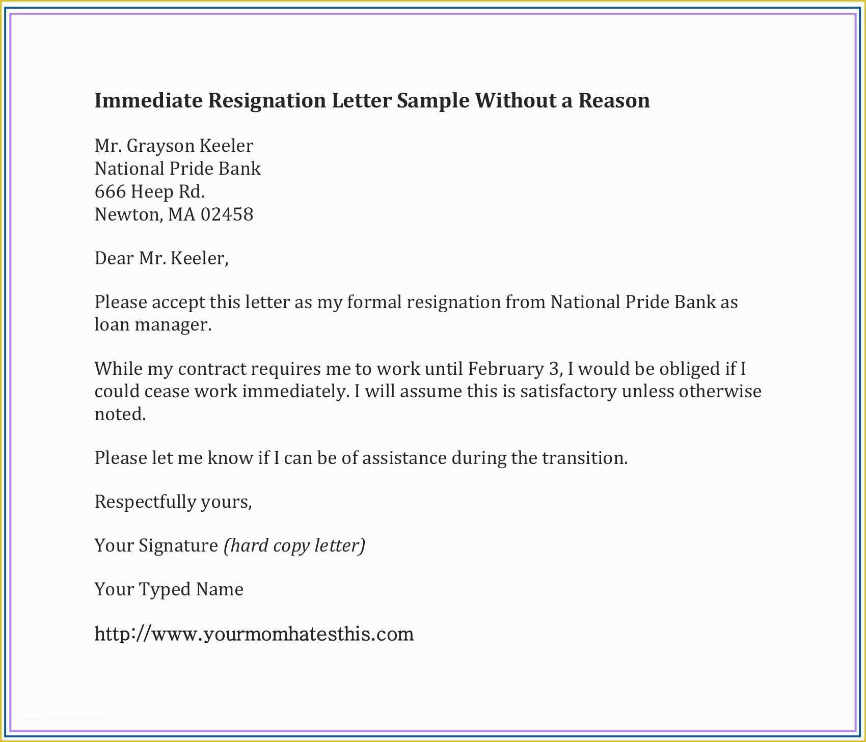 Resignation Letter Template Free Of Dos and Don’ts for A Resignation Letter