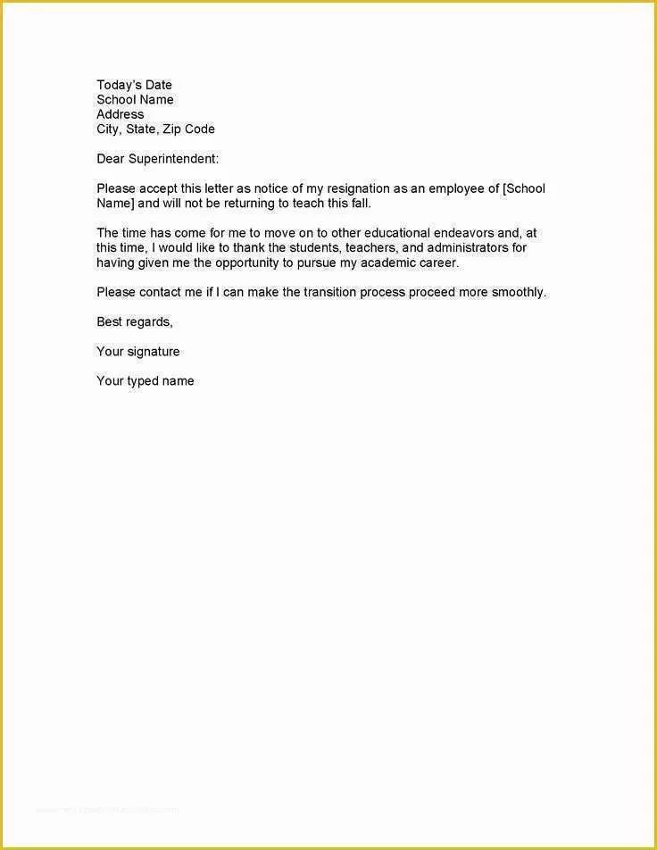 Resignation Letter Template Free Of How to Write A Resignation Letter Template Free Word