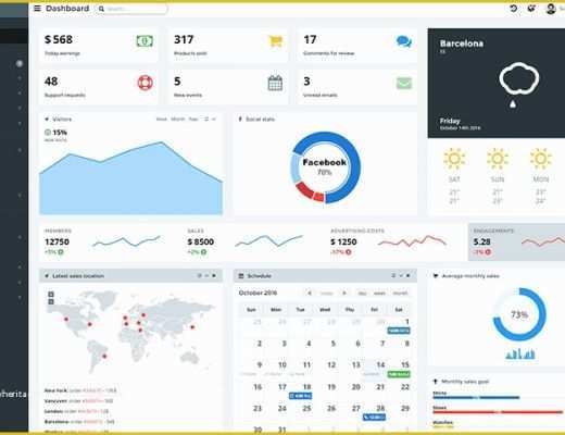 Responsive Bootstrap Dashboard Template Free Download Of 20 Free Bootstrap Admin and Dashboard Templates Uideck