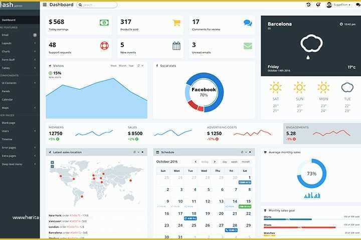 Responsive Bootstrap Dashboard Template Free Download Of 20 Free Bootstrap Admin and Dashboard Templates Uideck