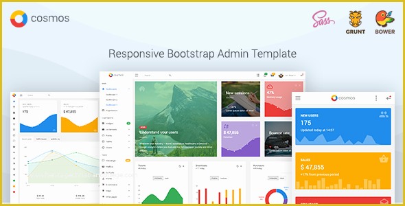 Responsive Bootstrap Dashboard Template Free Download Of Cosmos – Responsive Bootstrap Admin Dashboard Template