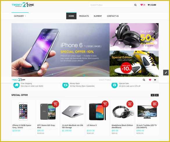 Responsive Ecommerce HTML Template Free Download Of 21 PHP E Merce themes & Templates