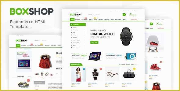 Responsive Ecommerce HTML Template Free Download Of Boxshop – Responsive E Merce HTML5 Template