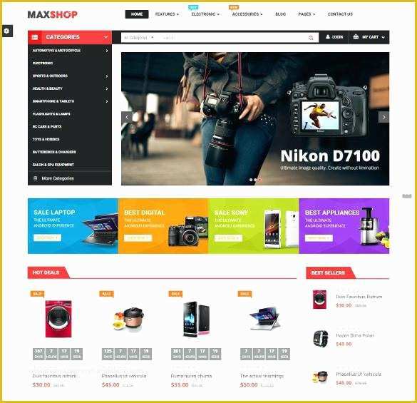 Responsive Ecommerce HTML Template Free Download Of E Merce Templates Free – Superscripts