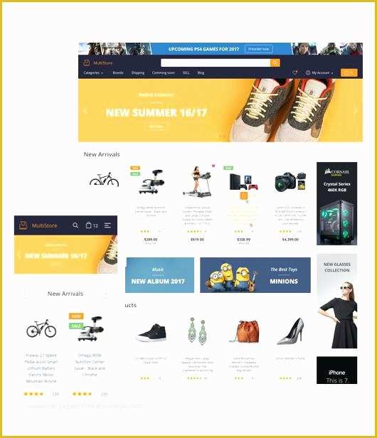 responsive ecommerce website templates free download html with css