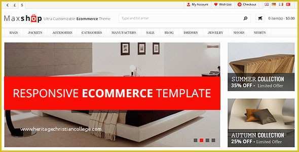 Responsive Ecommerce HTML Template Free Download Of Maxshop – Responsive HTML E Merce Template Free Download