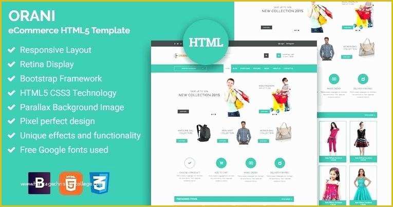 47 Responsive Ecommerce HTML Template Free Download
