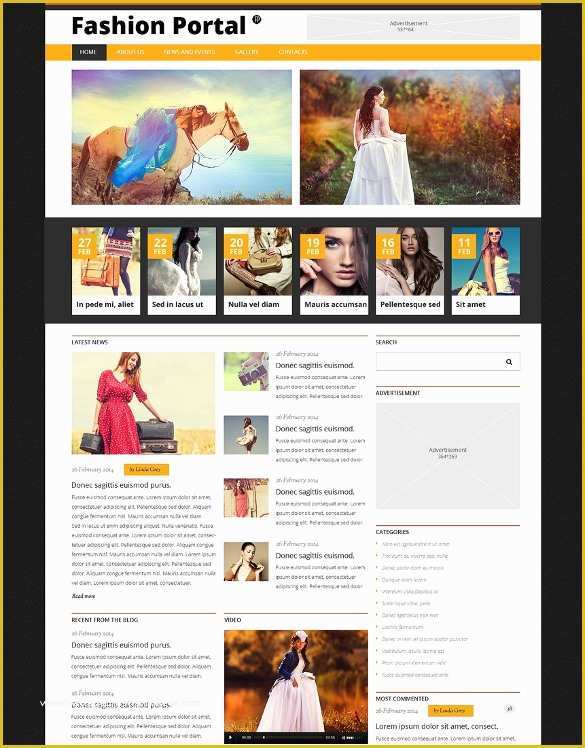 Responsive Fashion Website Templates Free Download Of 32 Fashion Designers Website themes & Templates