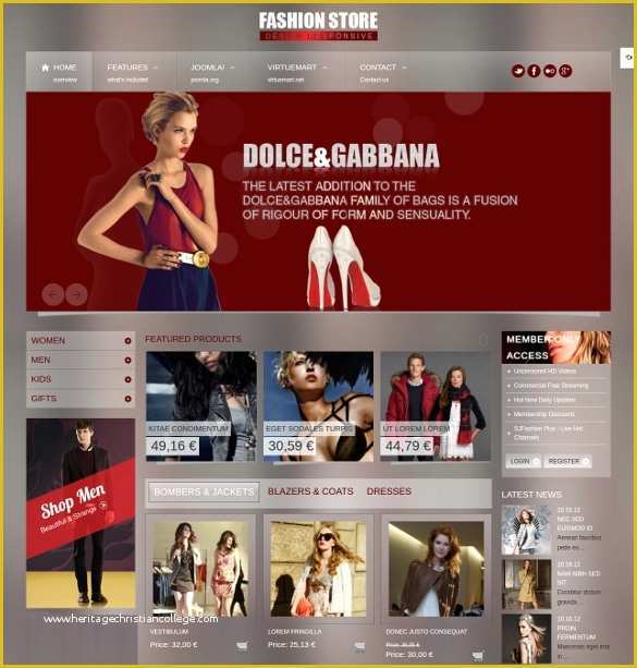 Responsive Fashion Website Templates Free Download Of 44 Fashion Website themes & Templates