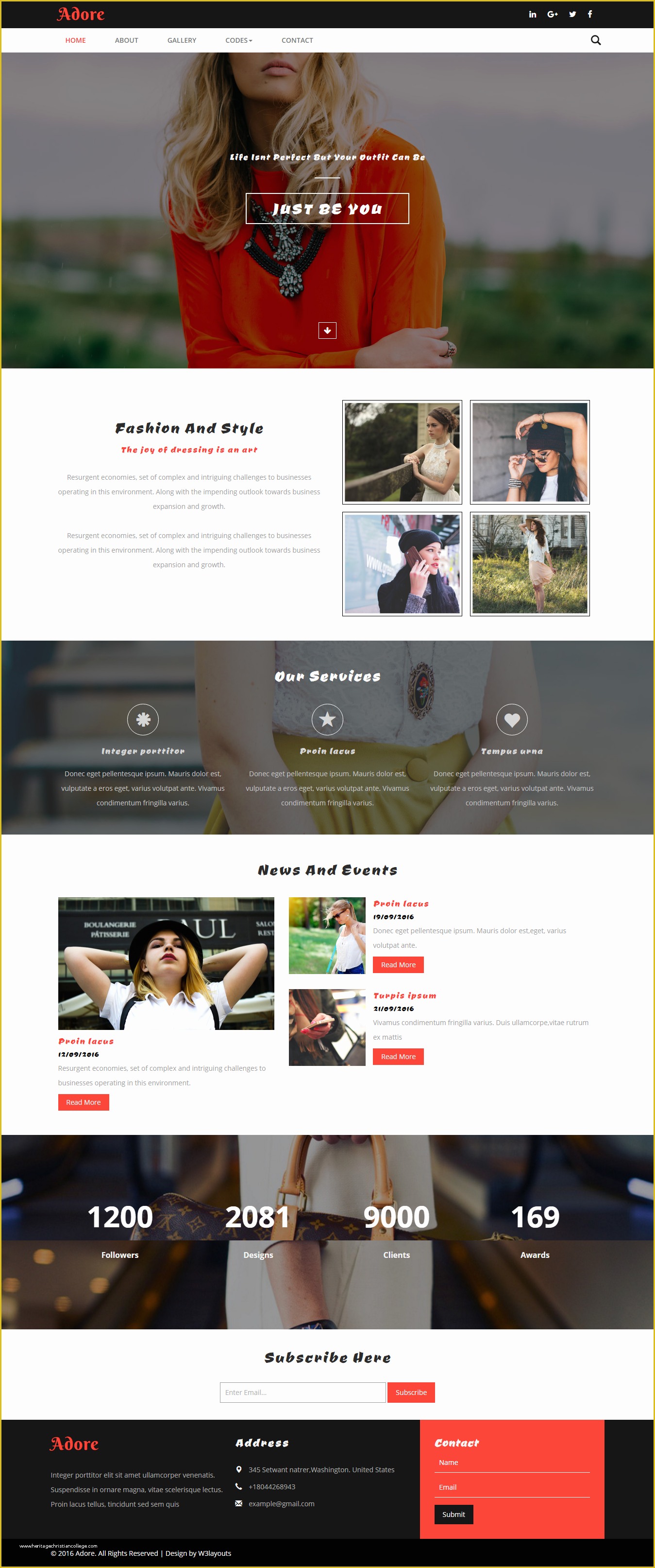 Responsive Fashion Website Templates Free Download Of Adore A Fashion Category Bootstrap Responsive Web Template