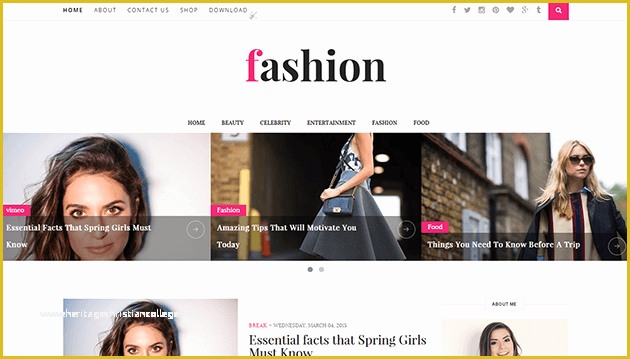 Responsive Fashion Website Templates Free Download Of Fashion Clean & Responsive Blogger Template