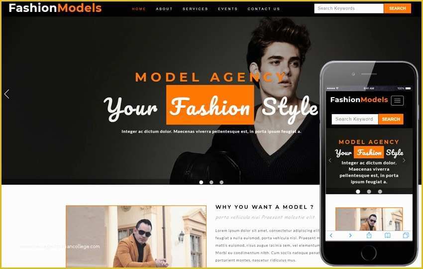 Responsive Fashion Website Templates Free Download Of Fashion Website Templates Responsive HTML5 Web Template