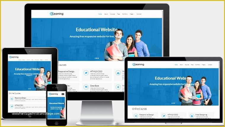 Responsive Fashion Website Templates Free Download Of Free Educational Responsive Web Template Elearning