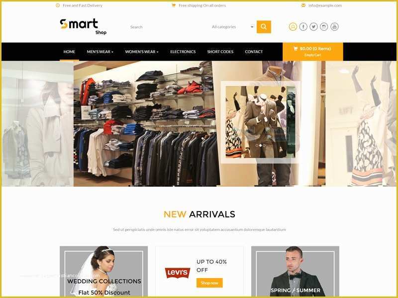 Responsive Fashion Website Templates Free Download Of Smart Shop Free Responsive Fashion Bootstrap Template