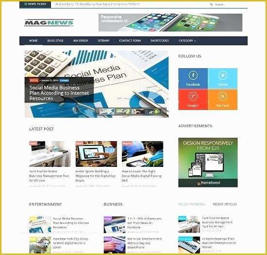 Responsive Website Templates Free Download HTML with Css Of Magazine theme Free Responsive News Template Website