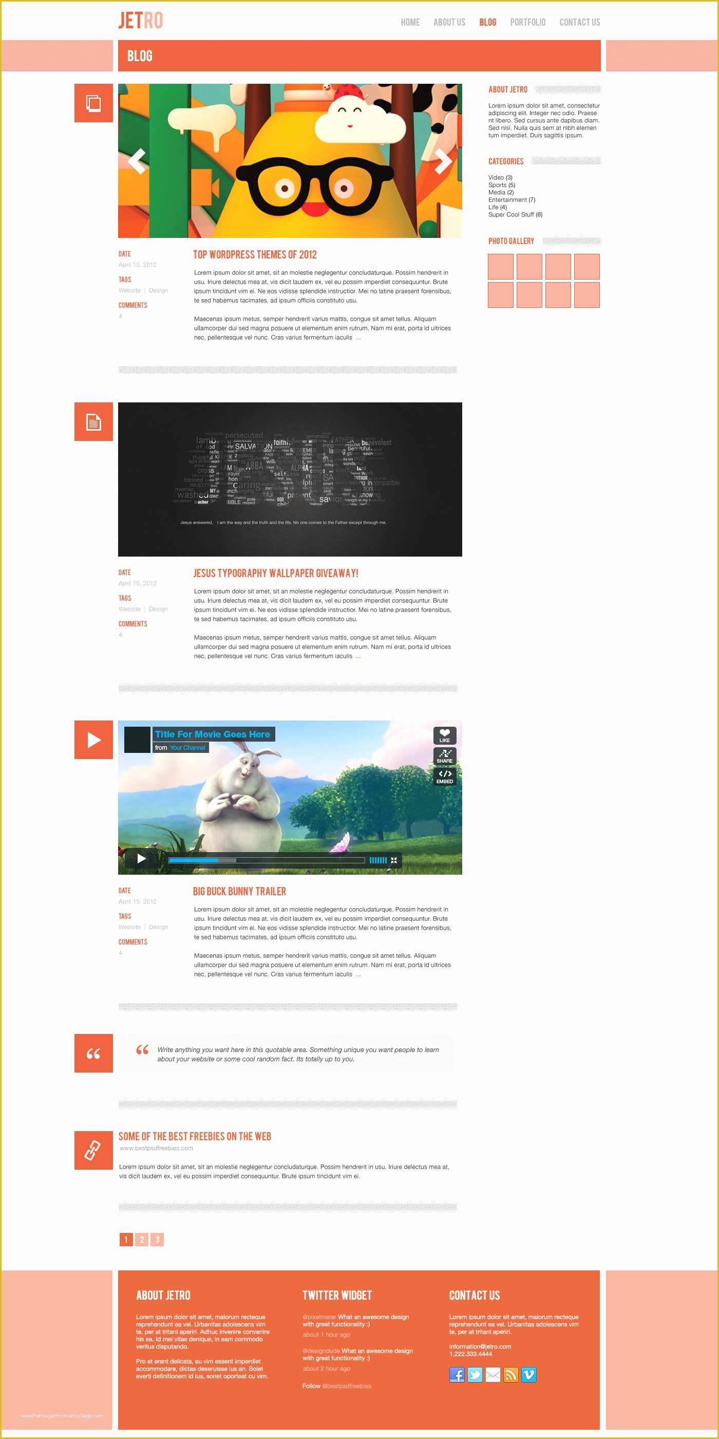 Responsive Website Templates Psd Free Download Of Free Jetro Psd & Responsive HTML Template