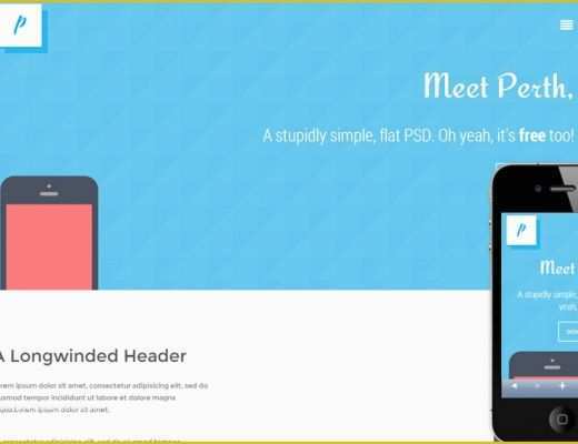 Responsive Website Templates Psd Free Download Of Mobile Website Templates Psd Free Perth Flat