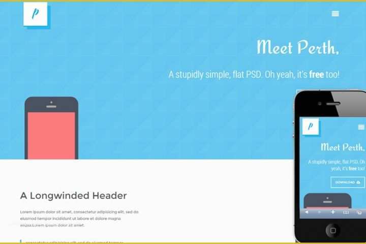 Responsive Website Templates Psd Free Download Of Mobile Website Templates Psd Free Perth Flat