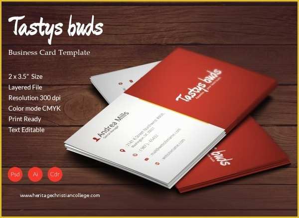 Restaurant Business Card Template Free Download Of 15 Restaurant Templates Psd Eps Cdr format Download