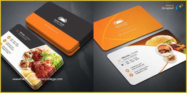 Restaurant Business Card Template Free Download Of 25 Restaurant Business Card Templates Free &amp; Premium