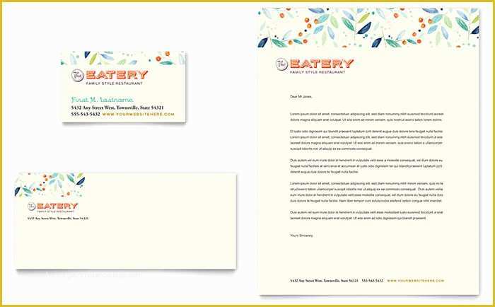 Restaurant Business Card Template Free Download Of Family Restaurant Business Card & Letterhead Template Design
