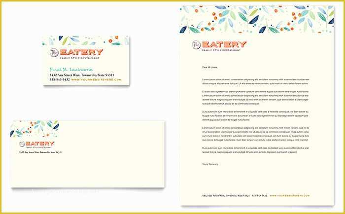 Restaurant Business Card Template Free Download Of Family Restaurant Business Card &amp; Letterhead Template Design
