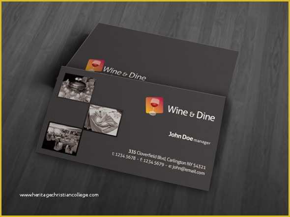 Restaurant Business Card Template Free Download Of Simple Restaurant Business Card Template Free Download