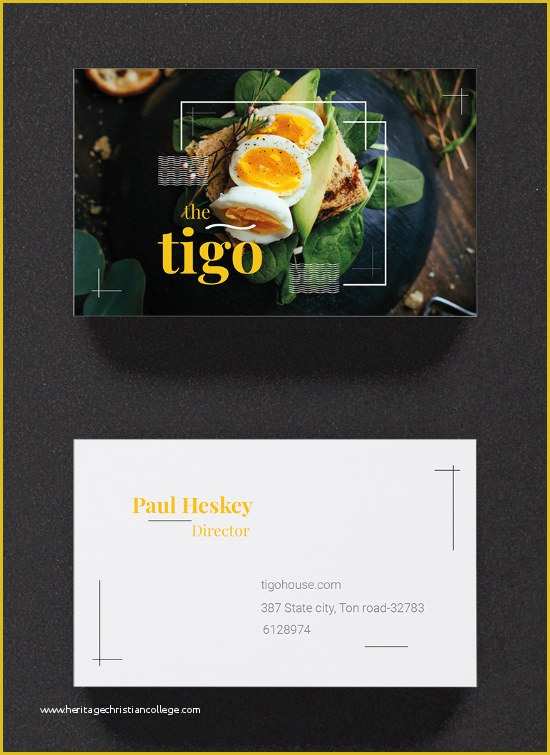 Restaurant Business Cards Templates Free Of 25 Inspiring Restaurant Business Cards
