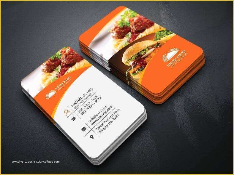 Restaurant Business Cards Templates Free Of 27 Creative Restaurant Business Card Templates Ai