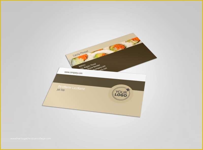 Restaurant Business Cards Templates Free Of asian Restaurant Business Card Template