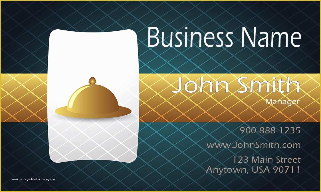 Restaurant Business Cards Templates Free Of Restaurant Business Card Templates