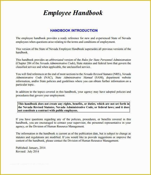 Restaurant Employee Handbook Template Free Download Of Download Free Free Sample Employee Handbook Restaurant