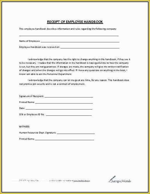 Restaurant Employee Handbook Template Free Download Of Pany Handbook Template – Worldbestcatfo