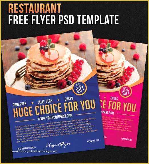 Restaurant Flyers Templates Free Of 122 Free Psd Flyer Templates to Make Use Of Fline