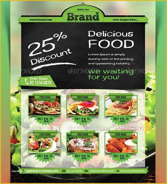 Restaurant Flyers Templates Free Of 45 Best Restaurant Flyer Templates Free and Premium to