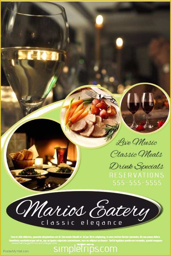 Restaurant Flyers Templates Free Of 57 Best Restaurant Poster Templates Images On Pinterest