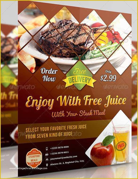 Restaurant Flyers Templates Free Of 68 Restaurant Flyer Templates Word Pdf Psd Eps